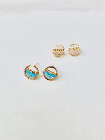 Gemscape Stud Earrings