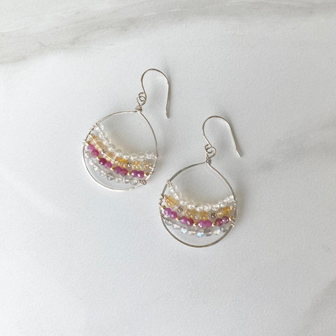Ruby & Opal Gemscape Earrings