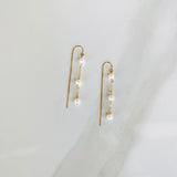 Pearl Chain Threader Earrings