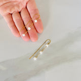 Pearl Chain Threader Earrings