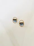 Gemscape Oval Stud Earrings