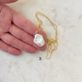 Large Baroque Pearl Necklace (21mm x 17mm)