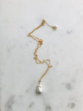 Small Baroque Pearl and Gold Necklace