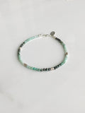 Emerald Gemstone Shaded Bracelet