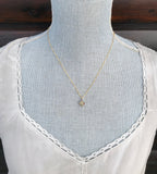 Champagne Sapphire Clover Pendant Necklace