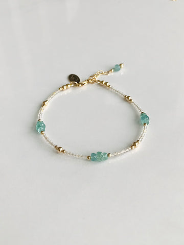 Emerald & Quartz Bracelet