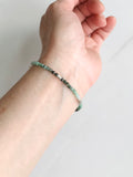 Emerald Gemstone Shaded Bracelet