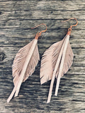 Blush Leather Feathers