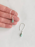 Emerald Gemstone Nugget Earrings