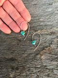 Turquoise Shepard Hook Earrings