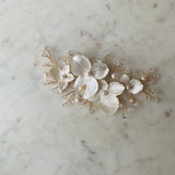Orchid & Crystals Hairpiece
