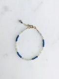 Lapis & Labradorite Gold Bracelet