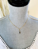 Diamond Arrowhead & Gold Necklace