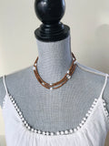 Pearl & Sandalwood Long Necklace