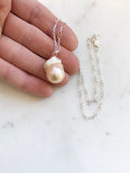 Champagne Baroque Pearl Necklace