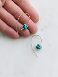 Turquoise Shepard Hook Earrings