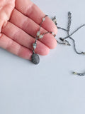 Peruvian Opal & Pavé Diamond Necklace