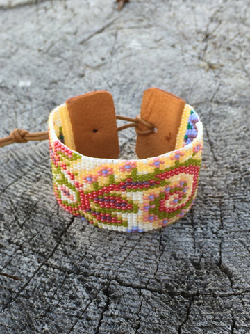Tapestry Seed Beaded Cuff